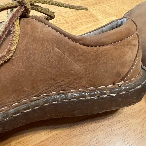 🌻🌹Covington tan leather 90’s 70s vibes 😎clogs/lace up size 8.5 EUC!🌹🌻 - Picture 14 of 16